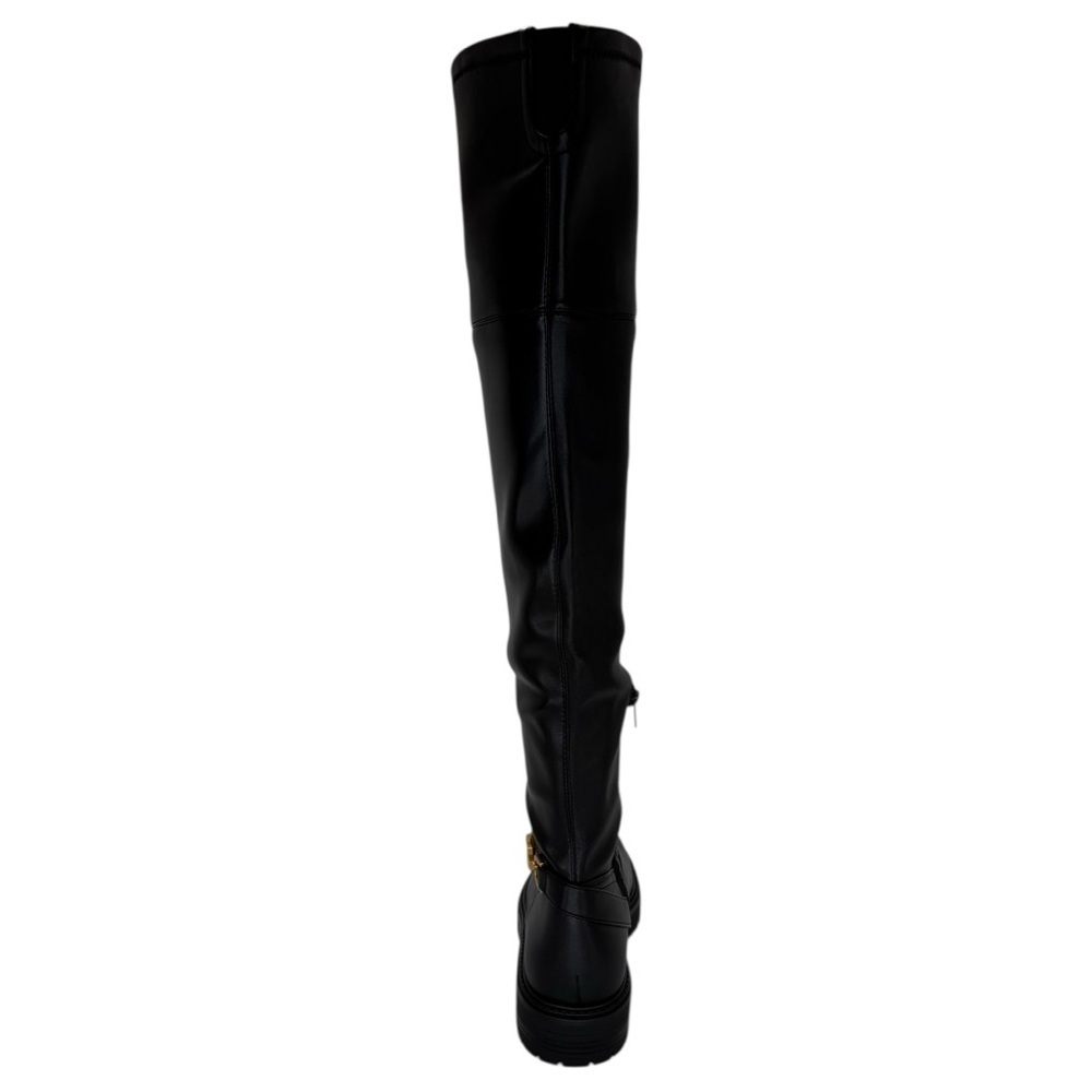 Guess Jellio Black Faux Leather OTK Womens Boots Size 9M - Picture 4 of 12